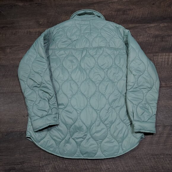 Jacket Bagatelle Collection Quilted Sage Green Lightweight Snap Closure - Picture 9 of 9